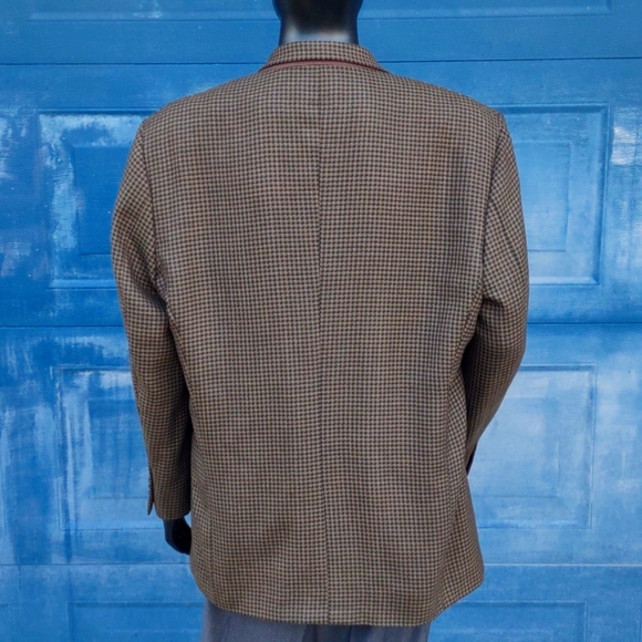 Vito Rufalo Men's Luxury Houndstooth Blazer w/Fabric by Lanificio Di Pray - Picture 4 of 17
